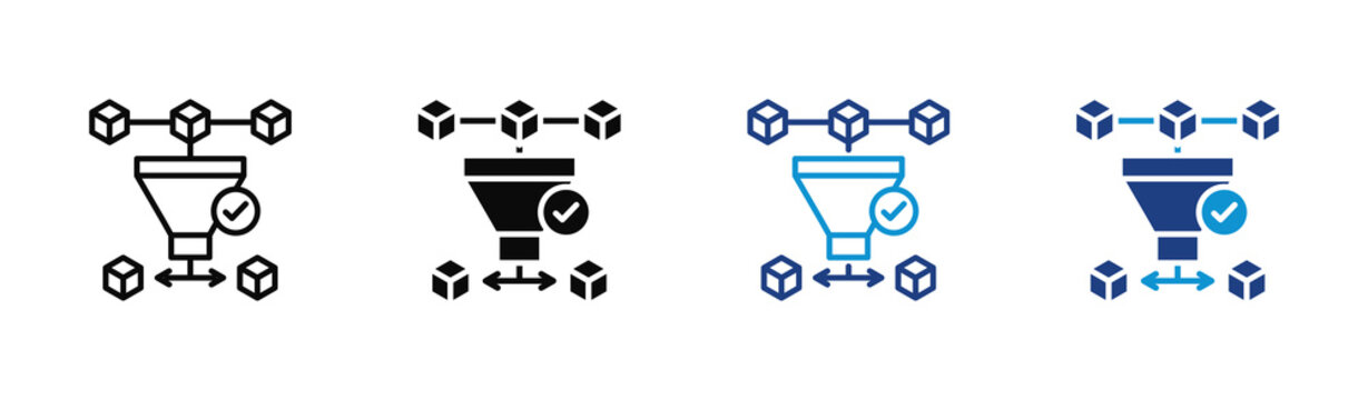 Feature Selection icon set multiple style collection