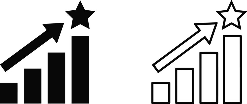 Visualizing growth and success a comparative analysis of increasing performance metrics with star recognition