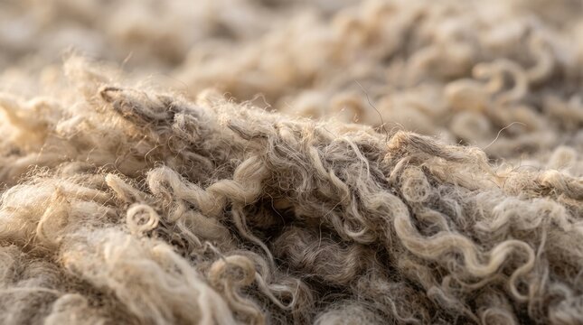 Raw wool fibers form an airy tactile landscape