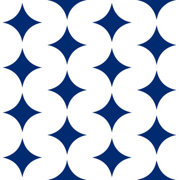 Blue and white abstract geometric diamond pattern vector illustration   