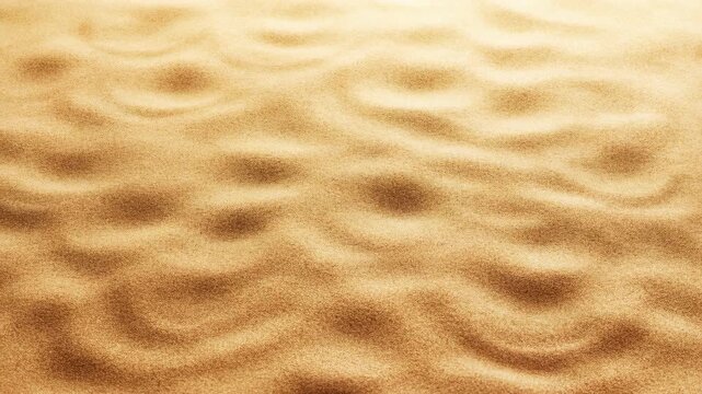 Golden granular surface ripples with overlapping concentric rings that shift across softly lit amber texture, creating flowing circular patterns and layered depth in close view