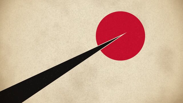 Constructivist Red Black Diagonal Poster Composition Animation