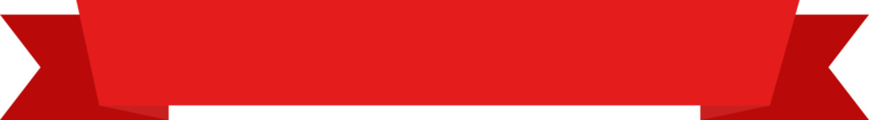 Obraz premium Red Ribbon Banner for Sale and Shopping Promotion