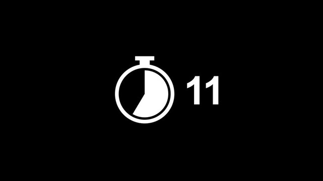 Minimalist digital stopwatch timer counting up on black background