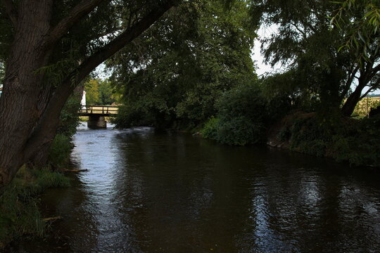 Water channel "Dyjsko-mlynsky nahon" in Slup,Czech Republic,Europe
