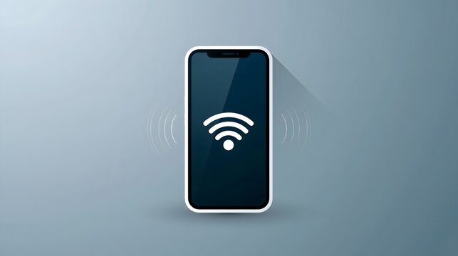Minimal digital payment background with smartphone silhouette, contactless symbol, subtle transaction lines and generous negative space, clean modern advertising design