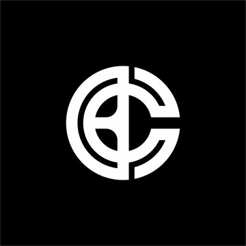 Futuristic BC or CB circle monogram with precise geometric lines. Ideal for cyber security, tech startups, fintech apps, & modern consulting.