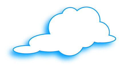 Fototapeta premium Soft Blue Cloud Soft Soft Floating Fluffy Sky Transparent Background