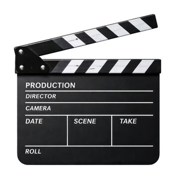 PNG Classic film clapperboard for movie production scenes.