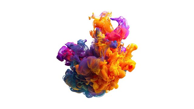 ink cloud swirling in water color dispersion for Newsletter Header