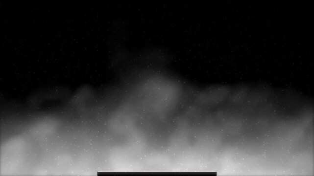 Dark Studio Background With Product Stand Smoke and Particles Effect 4k Animation
