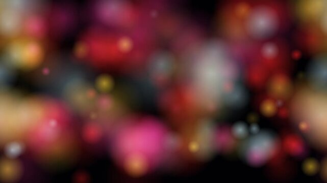 Premium seamless looping Horizontal motion graphics. A highly atmospheric, cinematic background simulating the view of looking out a car window while driving through a neon-lit city.