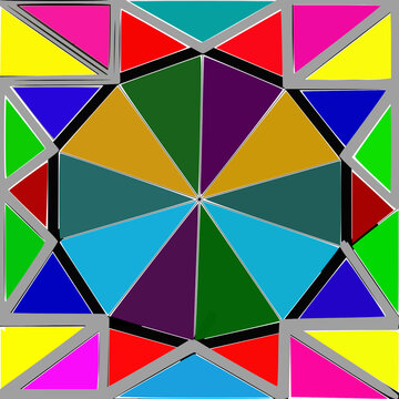 This texture features a blend of colorful circular and ten-pointed star ornaments at the center, It is suitable for interior ceiling designs in homes, offices, and buildings, ornamen islamic.