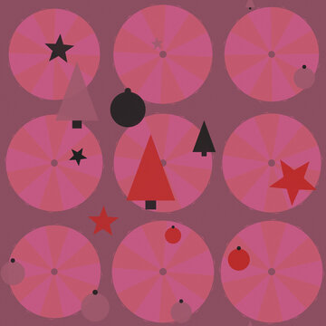 Motif superpos&eacute; magenta sans couture
