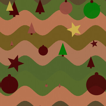 Fond de no&euml;l festif et imprim&eacute; groovy funky sans couture