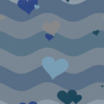 Motif de fond de c&oelig;urs d'amour et imprim&eacute; groovy funky sans couture