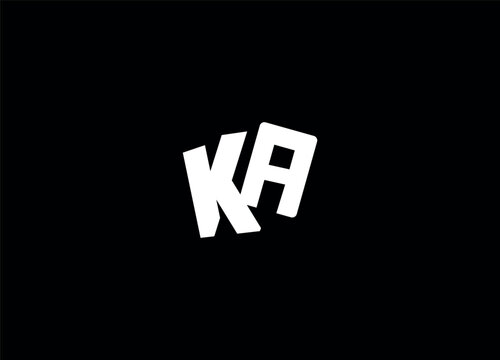 KA creative initial logo design and letter logo design 