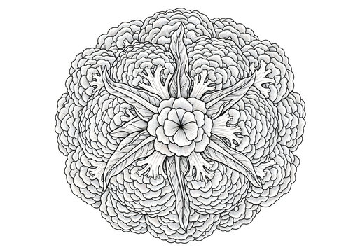 Detailed anatomical brain neuron network illustration