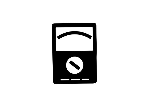 Multimeter icon vector illustration isolated on white background.