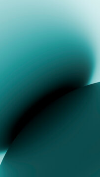 Abstract curved shapes with blue teal gradient background illustration
