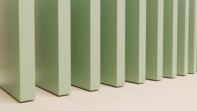 Green vertical bars creating a minimalist abstract pattern