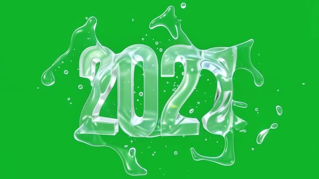 2026 to 2027 transition, animation effect