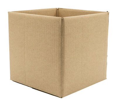 empty cardboard box png open brown carton cutout isolated transparent background image