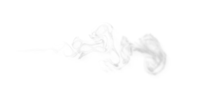 Realistic grey cloud puff isolated on transparent background. Soft smoke or mist effect for graphic design. Vector overlay element