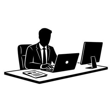 Businessman Working Desk