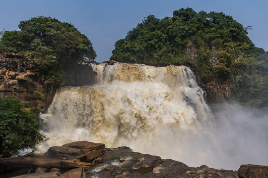 Zongo waterfalls on the Inkisi river, DR Congo