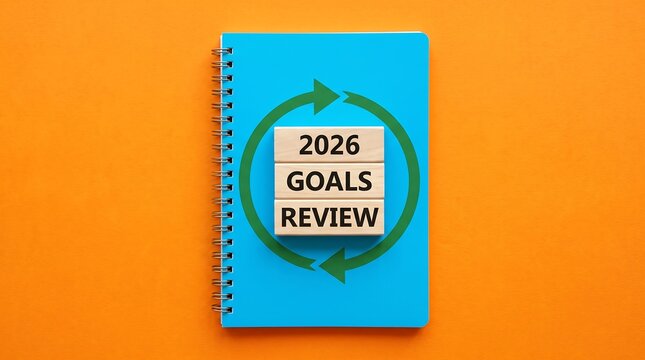 2026 Goals Review, strategic planning for future success, annual business objective assessment, new year resolution concept