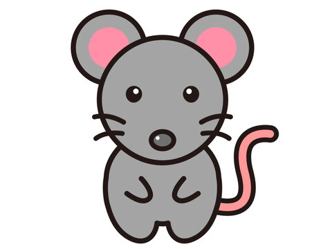 かわいいネズミのベクターイラスト素材