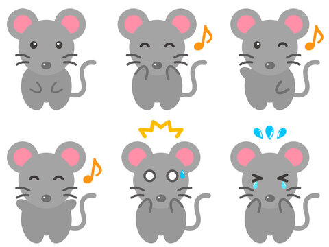 ネズミのベクターイラスト素材セット5