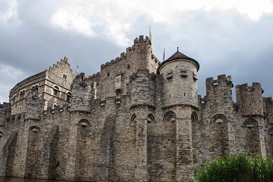 le ch&acirc;teau m&eacute;di&eacute;val de Gent Belgique