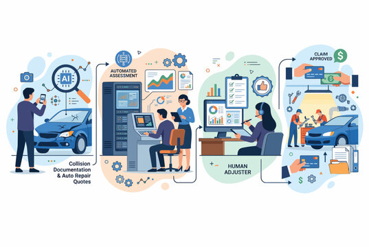 Car Insurance Claim Workflow from Damage Report to Final Approval