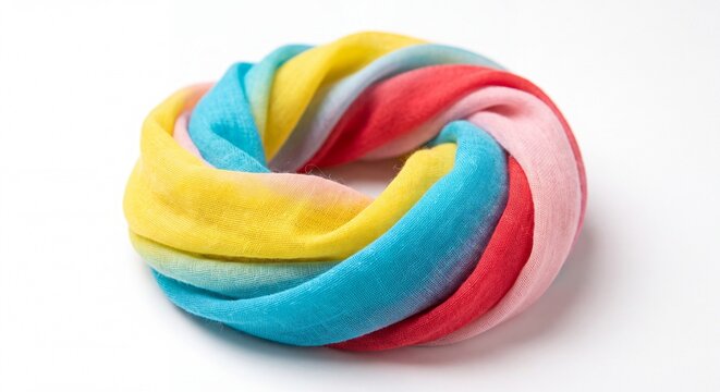 Beautiful decorated colorful turban