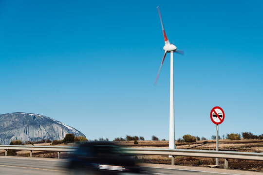 Motion Blur Car by Highway