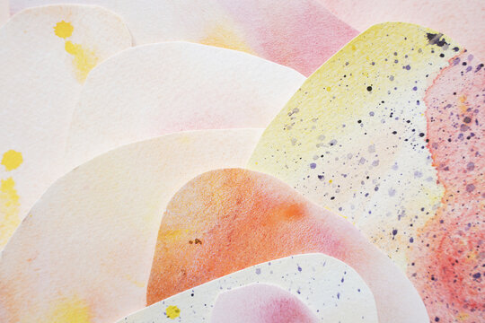 Textured Watercolor Paper Overlay with Dots