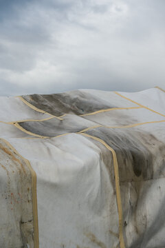 Manmade snow farming - insulation cloth for  climate engineering