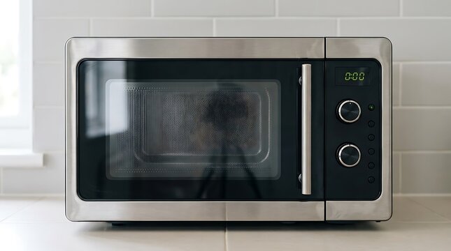 microwave oven in a kitchen