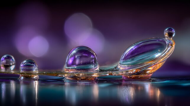 droplets colliding into frozen organic shapes, turquoise, orange, pink, yellow, violet, and blue colors, crisp high-detail abstract backdrop