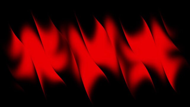 Crimson jagged lines extend across a black background
