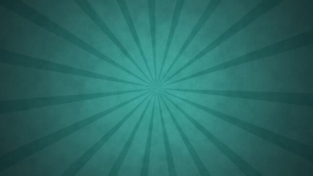 Teal Sunburst Vintage Loop Motion Background