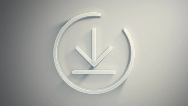 White Download Icon Animation Reveal
Downloader icon with white extruded texture intro reveal vfx