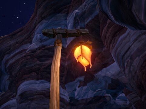 lantern in the night