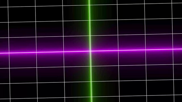 White rectangle rotating grid and green color pink color add abstract animation design display wallpaper and display background on black background.4k animation video
