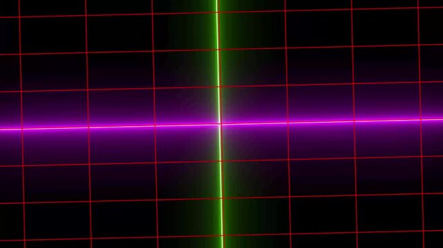 Red color rectangle rotating grid and green color and pink color add abstract animation design display wallpaper and display background on black background.4k animation