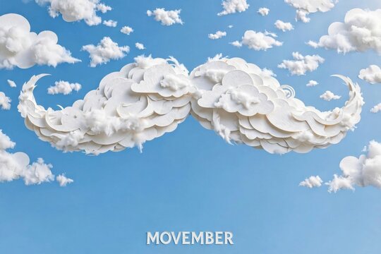Fluffy Cumulus Clouds in Bright Blue Sky
