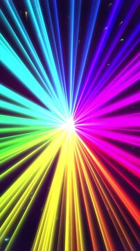 Colorful laser light beams creating vibrant abstract visual effect