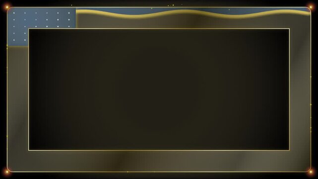 Minimalist audio waveform equalizer and sound wave banner